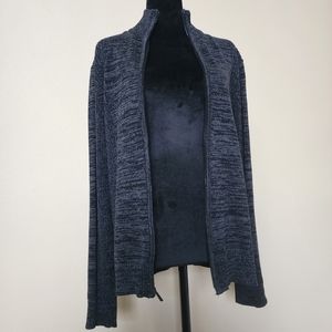 Calvin Klein Women's Size Small Gray Zip Up Cardigan